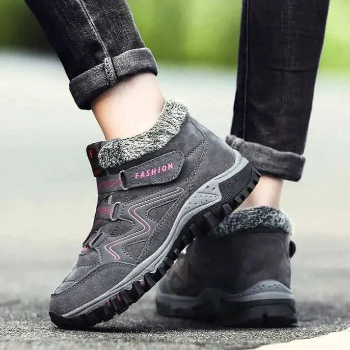 Chaussures de sport confortables pour femme, coupe mi-montante, pour la course