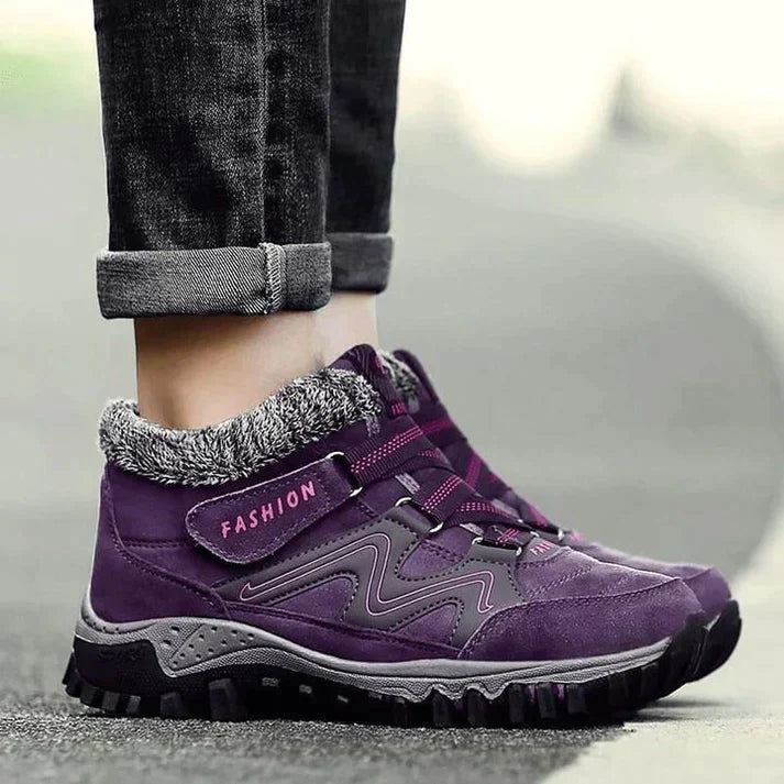 Chaussures de sport confortables pour femme, coupe mi-montante, pour la course