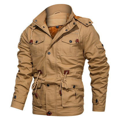 Blouson homme coton doublure polaire chaude