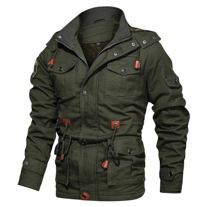 Blouson homme coton doublure polaire chaude