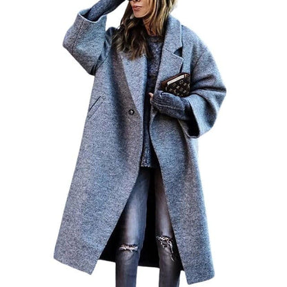Manteau long en laine femme couleurs chaudes et charmantes