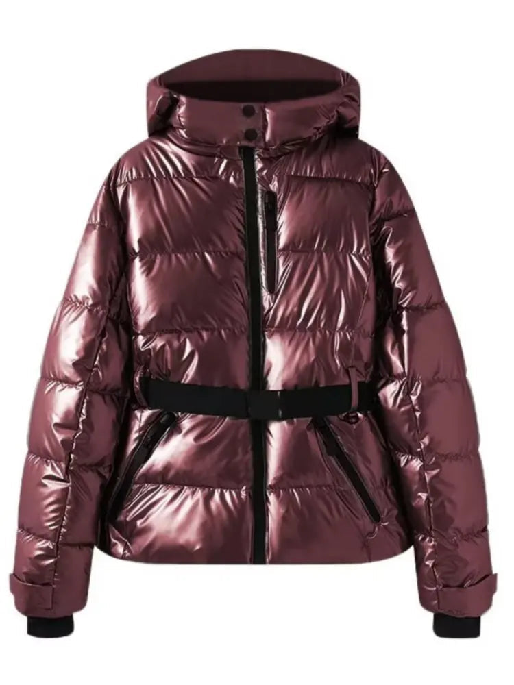 Veste de ski femme élégante, coupe cintrée