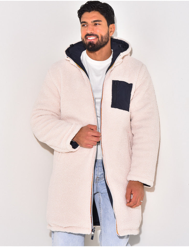 Manteau d'hiver long et élégant pour homme