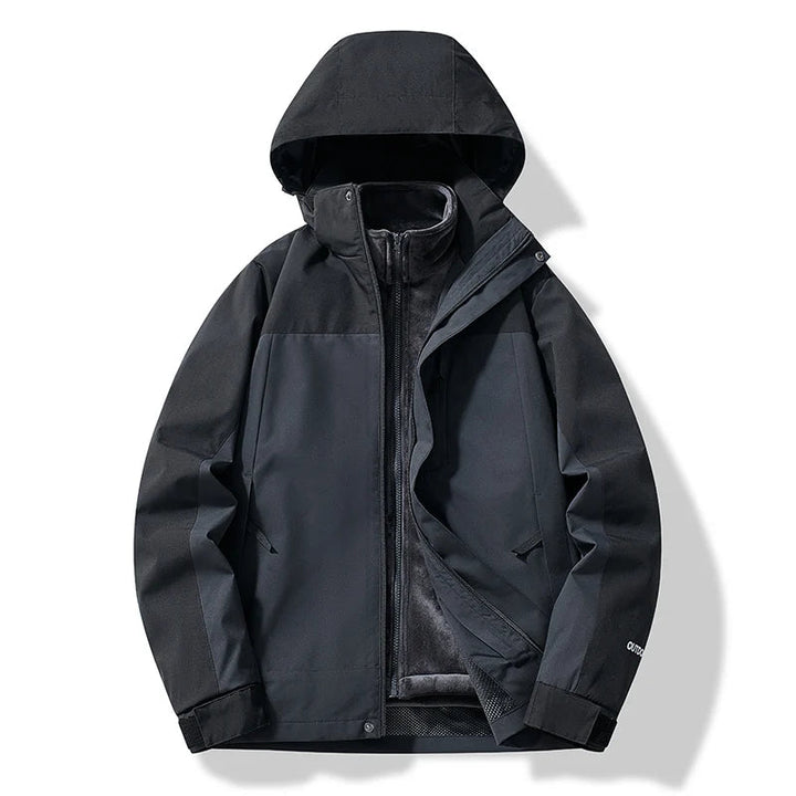 Veste de ski femme chaude coupe-vent capuche