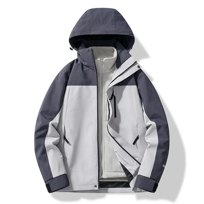 Veste de ski femme chaude coupe-vent capuche
