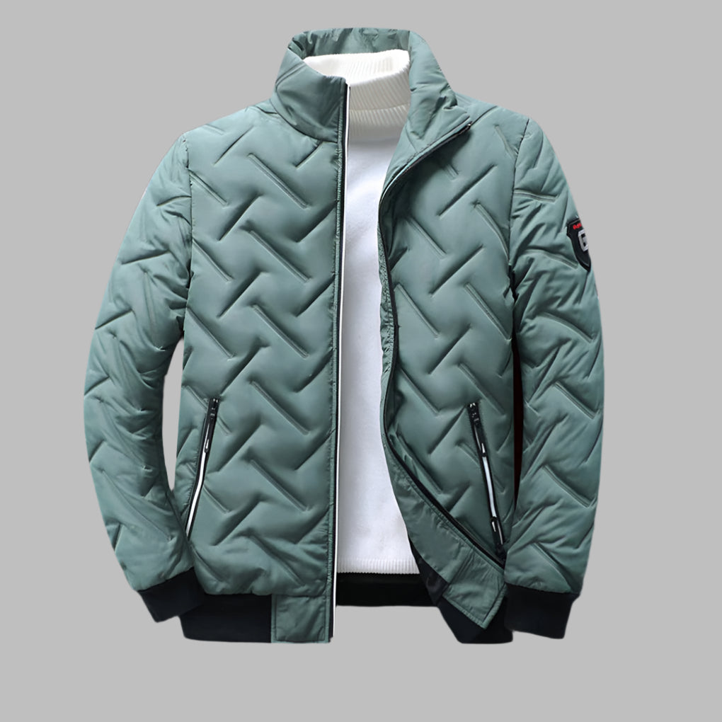 Coupe-vent zippé pratique pour homme