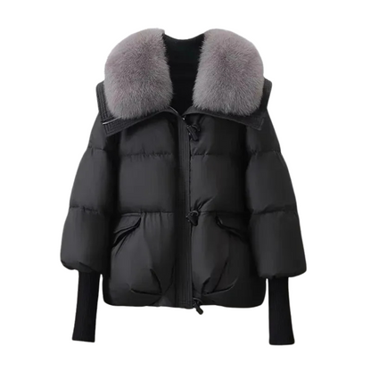 Robe d'hiver Manteau en fausse fourrure Doudoune