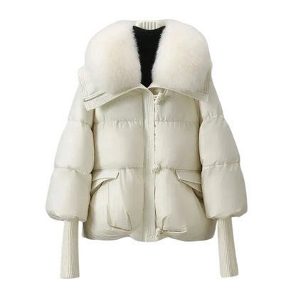 Robe d'hiver Manteau en fausse fourrure Doudoune