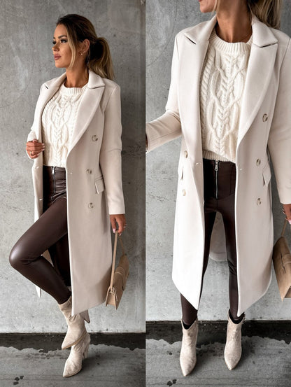 Manteau homme croisé classique ajusté
