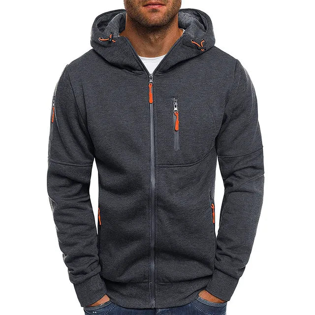 Praktische Herren Fleecejacke Warm & Vielseitig - IdealeKleiden