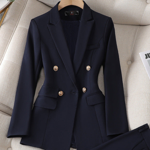 Ensemble blazer-pantalon d'automne