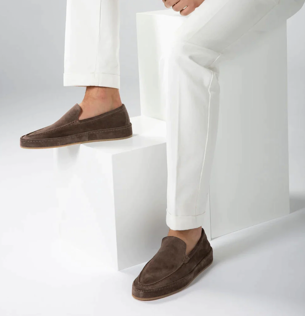 Mocassins confortables pour hommes en daim