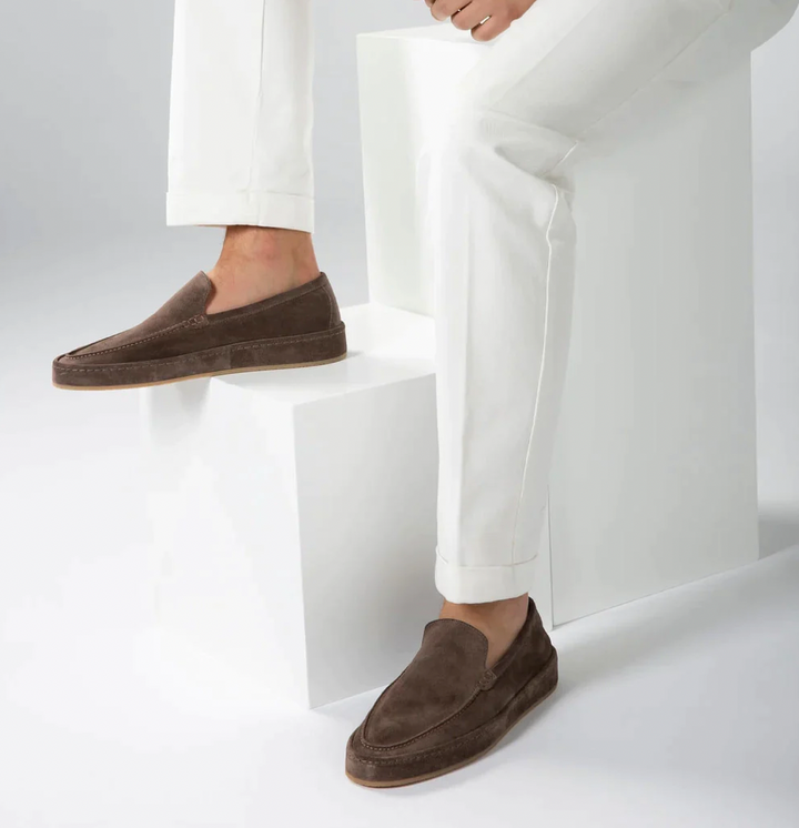 Mocassins confortables pour hommes en daim