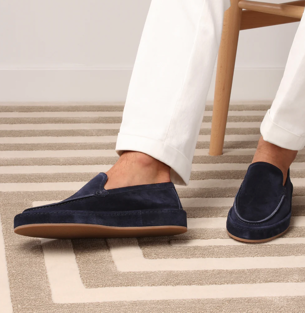 Mocassins confortables pour hommes en daim