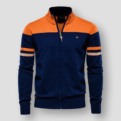 Veste tendance pour homme avec design color block