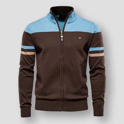 Modische Herrenjacke Farbblock Design - IdealeKleiden