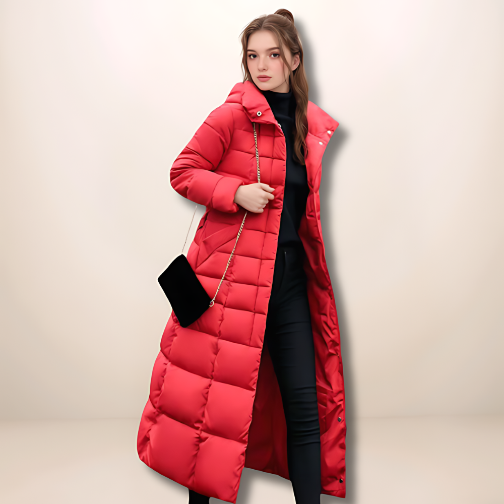 Manteau d'hiver élégant blanc
