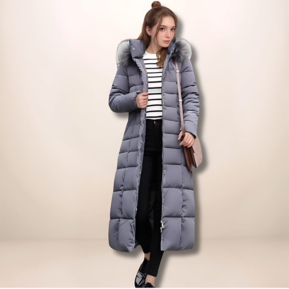 Manteau d'hiver élégant blanc