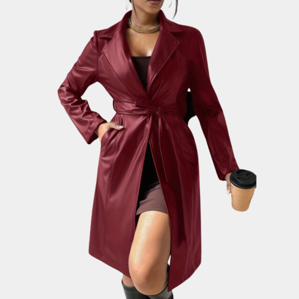 Veste longue élégante pour femme, tendance pour l'automne