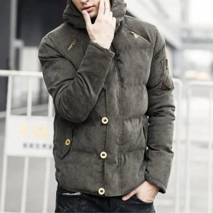 Veste à capuche élégante pour homme, design moderne