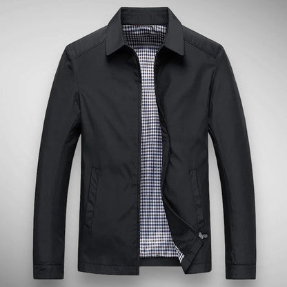 Blouson Harrington à carreaux classique pour homme