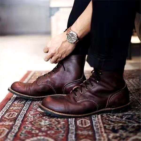Bottes rétro pour hommes style vintage