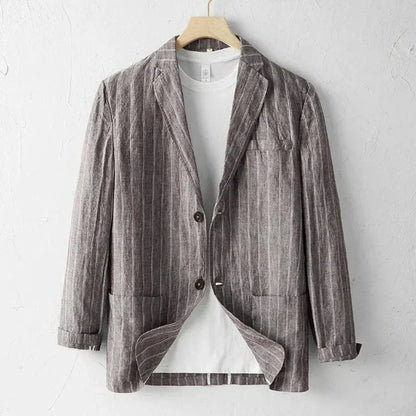 Blazer rayé stylé pour l'été