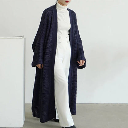 Cardigan Long Ouvert Tendance Femme