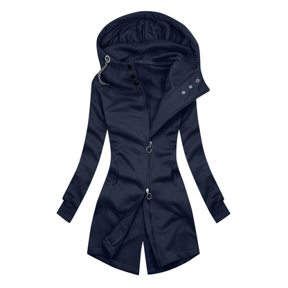 Veste à capuche slim fit et col roulé stylée