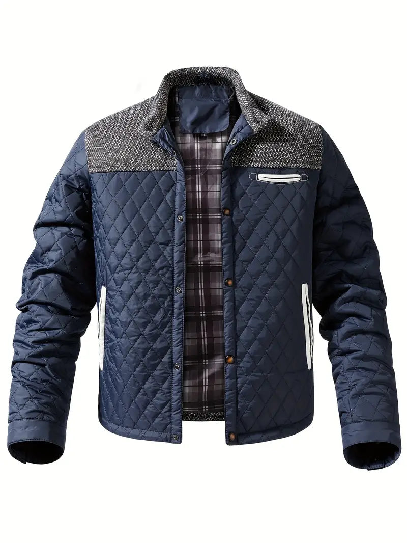 Veste matelassée homme col montant chaude isolée