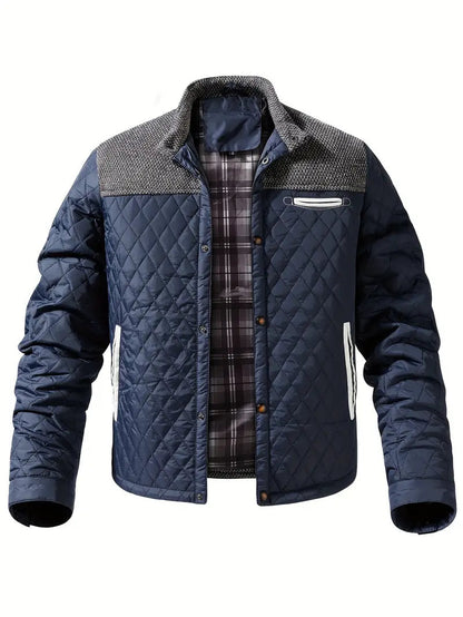 Veste matelassée homme col montant chaude isolée