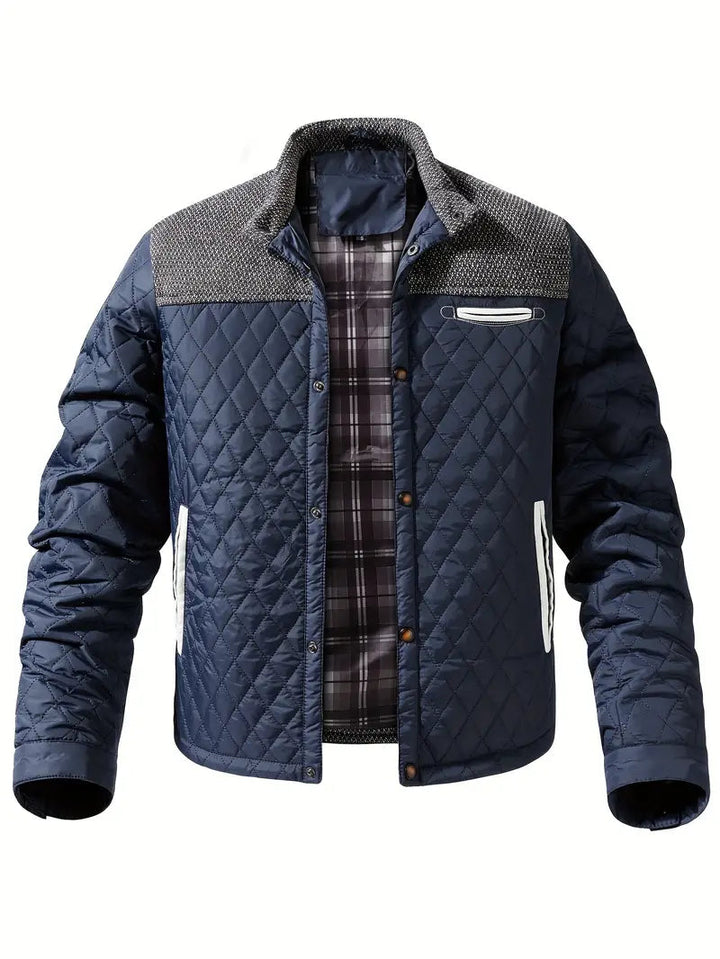 Veste matelassée homme col montant chaude isolée