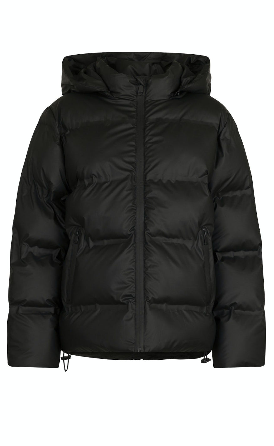 Elegante Daunenjacke Schwarz Damen - IdealeKleiden