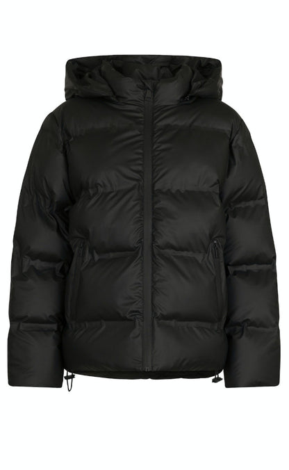 Elegante Daunenjacke Schwarz Damen - IdealeKleiden
