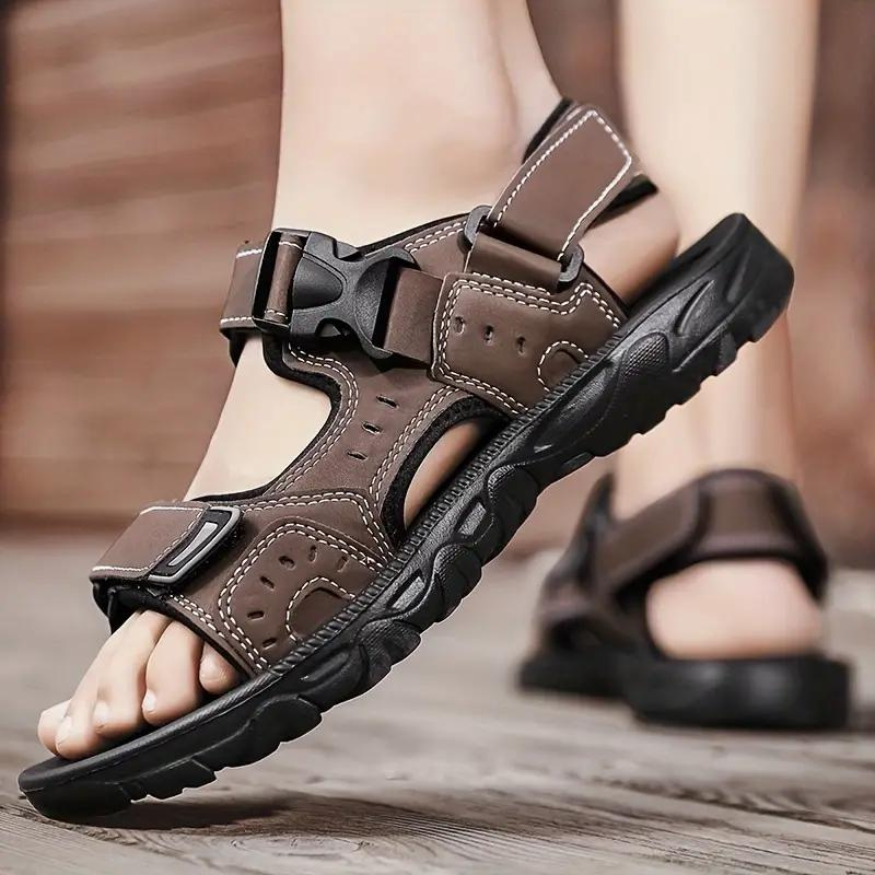 Sandales de randonnée confortables à brides à boucles pour homme