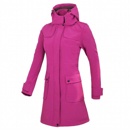 Veste d'hiver femme Capuche Fermeture éclair Imperméable
