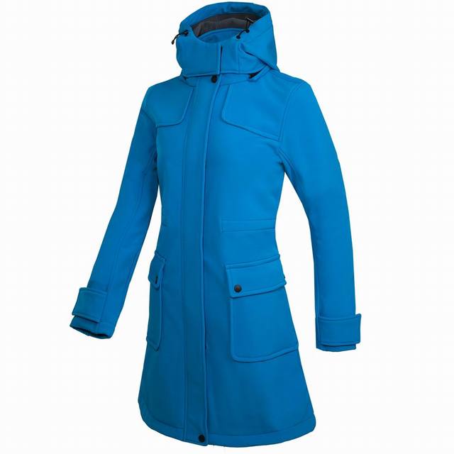 Veste de pluie longue imperméable à capuche pour femme