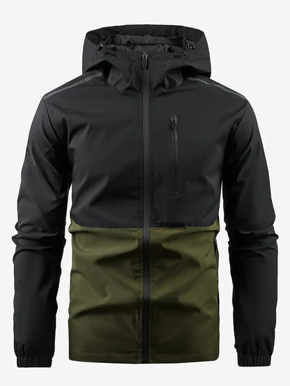 Blouson coupe-vent homme sport extérieur à capuche