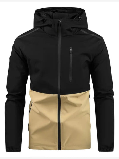 Blouson coupe-vent homme sport extérieur à capuche