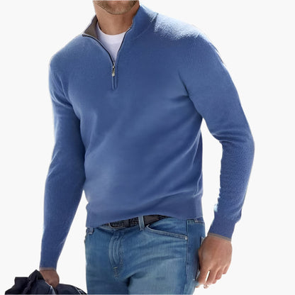 Pull en maille élégant avec fermeture Éclair