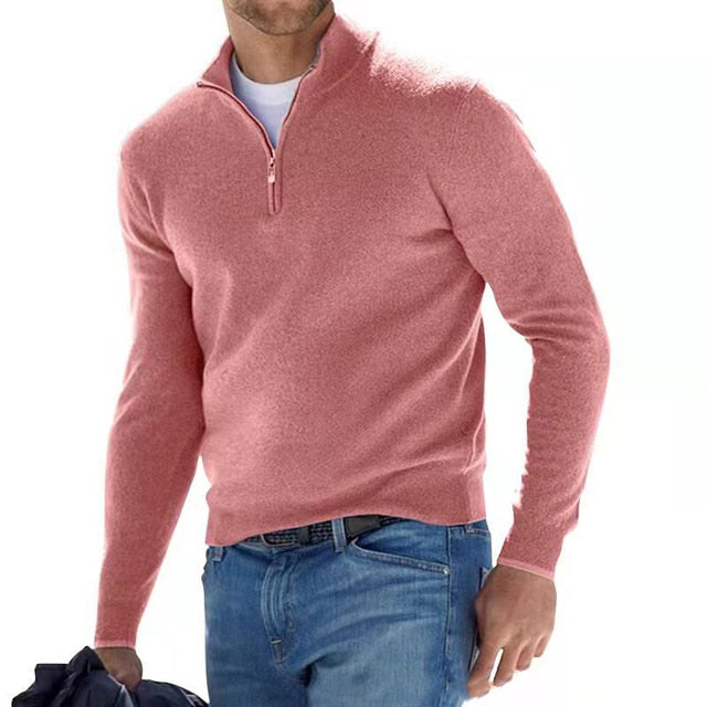 Pull homme col V moderne décontracté