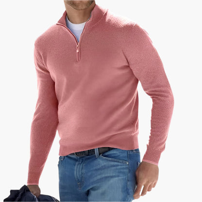 Pull en maille élégant avec fermeture Éclair