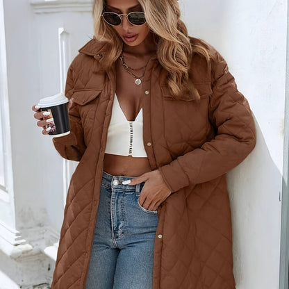 Doudoune matelassée longue pour femme