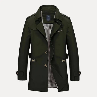 Trench-coat élégant à col rabattu pour femme