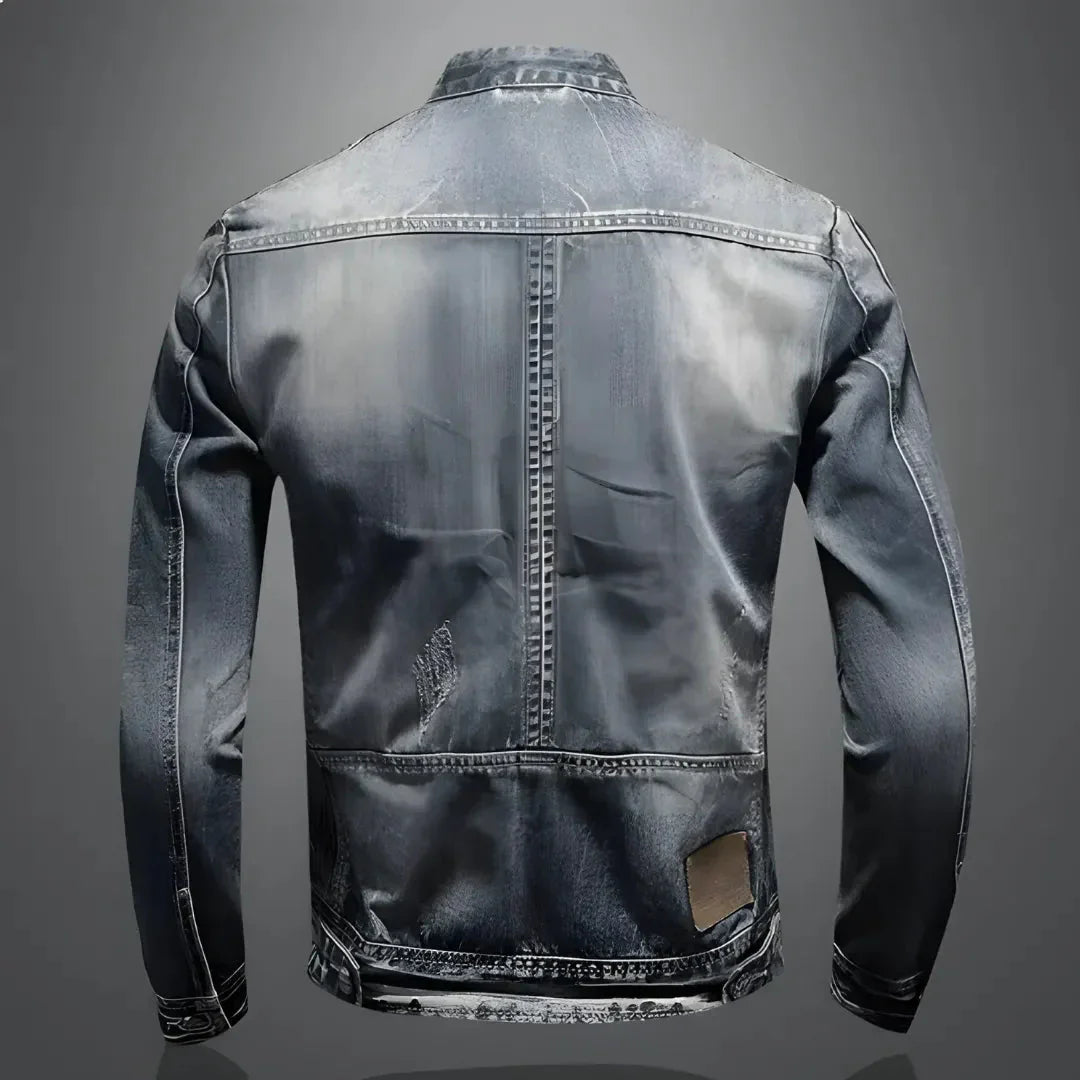 Verwaschene Denimjacke Vintage Look - IdealeKleiden