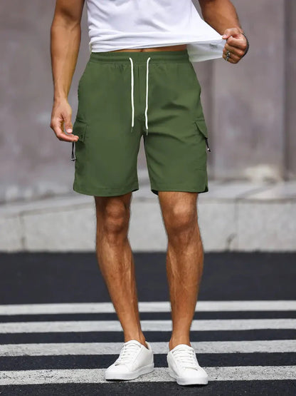 Shorts décontractés pour hommes confortables avec cordon de serrage
