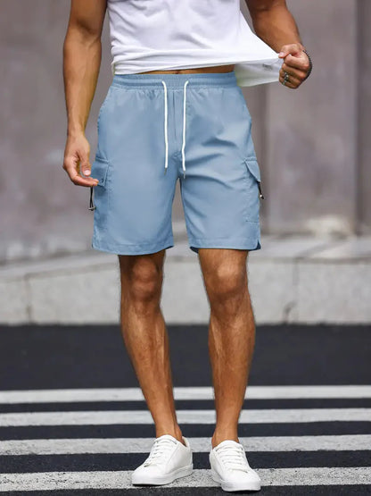 Shorts décontractés pour hommes confortables avec cordon de serrage