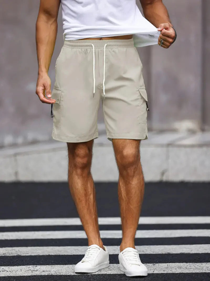 Shorts décontractés pour hommes confortables avec cordon de serrage