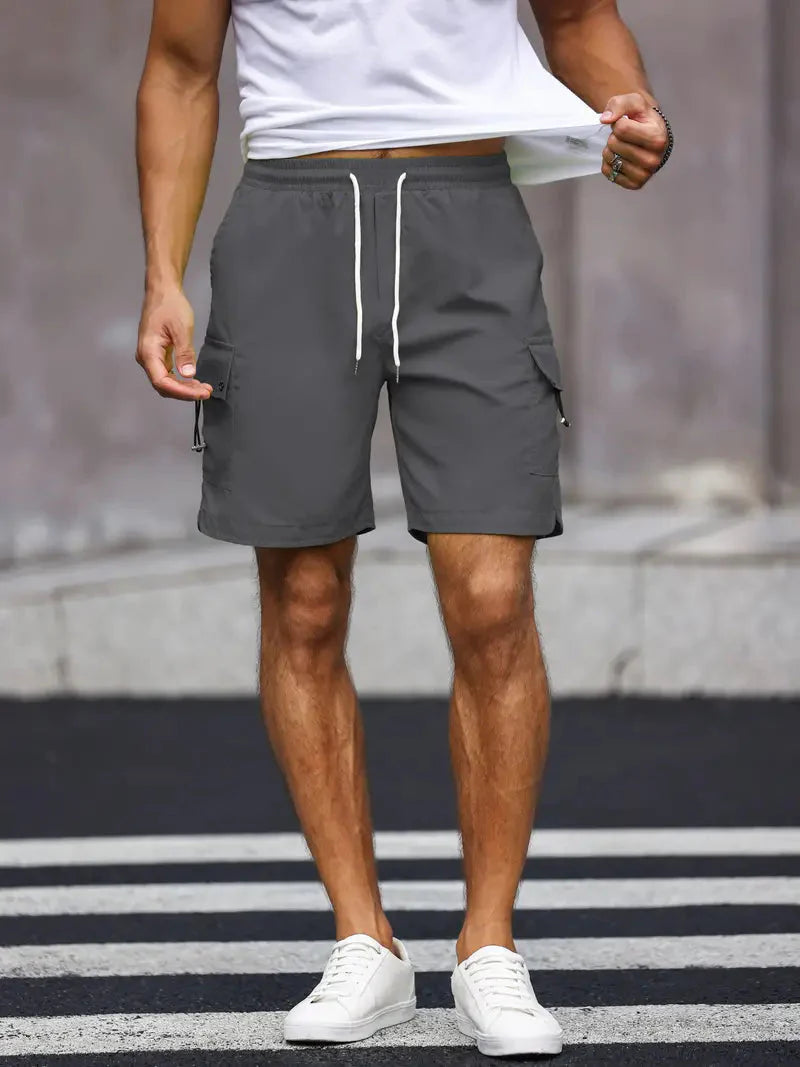 Shorts décontractés pour hommes confortables avec cordon de serrage