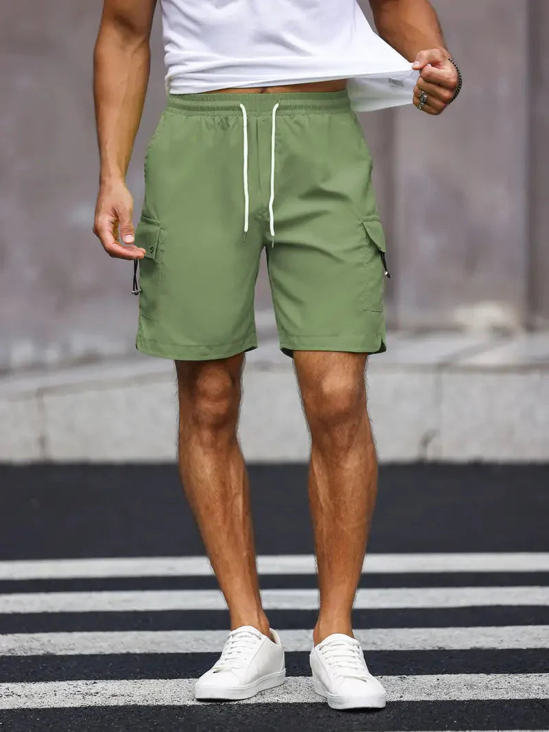 Shorts décontractés pour hommes confortables avec cordon de serrage